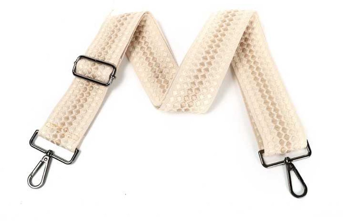 Bag Strap Beige dots
