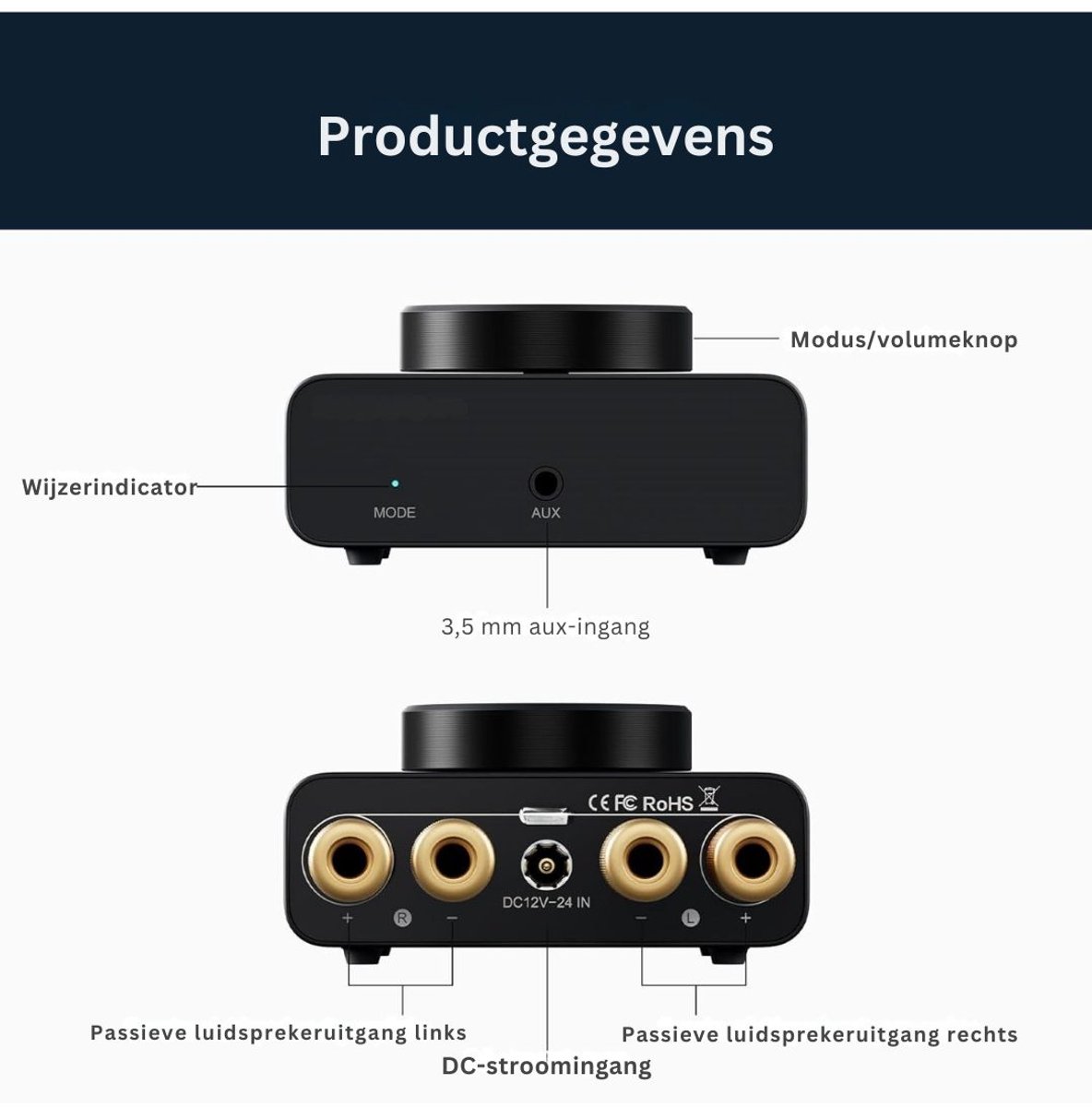 ApexArte® Mini Digitale Versterker - Hifi Audio Versterker thumbnail 4