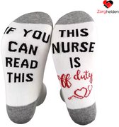 Zorghelden® Chaussettes d'infirmière "Nurse Off Duty" - Chaussettes d'infirmière - Cadeau d'infirmière - Accessoires d'infirmière - Chaussettes médicales - Chaussettes d'infirmière