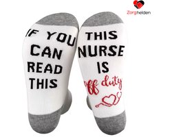 Zorghelden® Verpleegkundige sokken "Nurse Off Duty" - Zuster sokken - Verpleegkundige cadeau - Verpleegkundige accessoires - Medische sokken - Nurse sokken