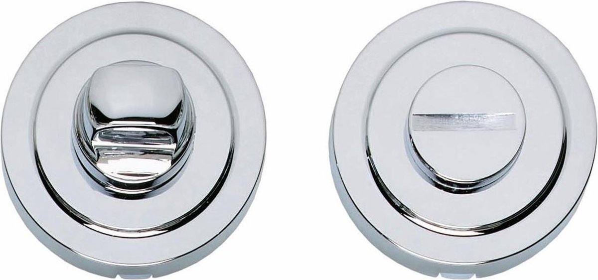 Intersteel Rozet toilet-/badkamersluiting rond met rand verdekt chroom