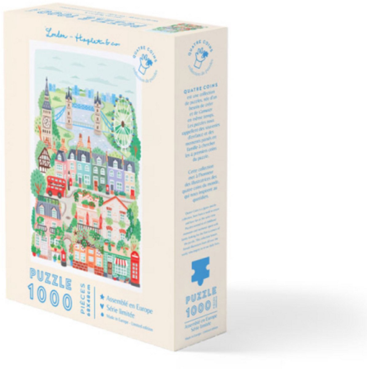 La Petite Epicerie 1000 Stukjes PUZZLE "LONDON" 735g 68x48cm kinderen en volwassenen