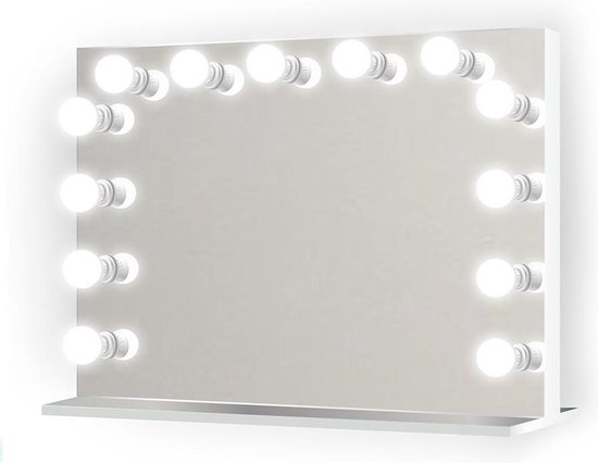 woensdag verbergen Manifesteren Bright Beauty Vanity hollywood make up spiegel met verlichting - 80 x 65 cm  - dimbaar... | bol.com