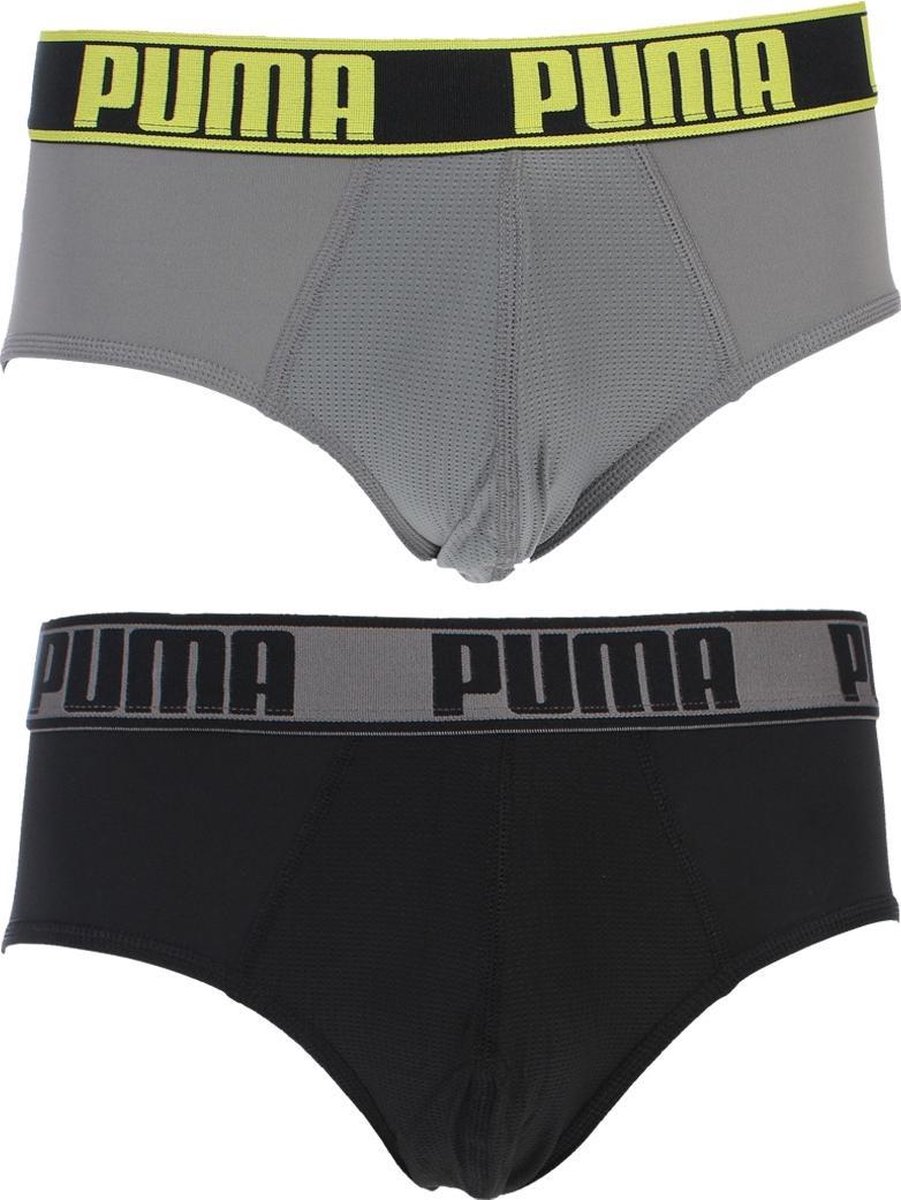 Puma Heren 2pack Active Style Sport Slips Grijs M