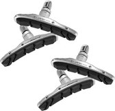 Remblokken Fiets – V-Brake Remblokken 72mm – 4 Stuks (2 Paar) – Geschikt voor Shimano – Cartridge Remrubbers Set