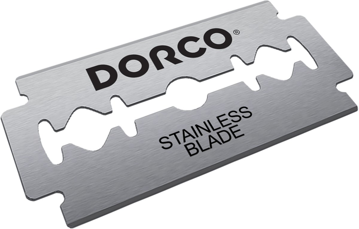 Dorco Platinum Double Edge Mesjes - Roestvrij Staal - 70 stuks - Scheermesjes