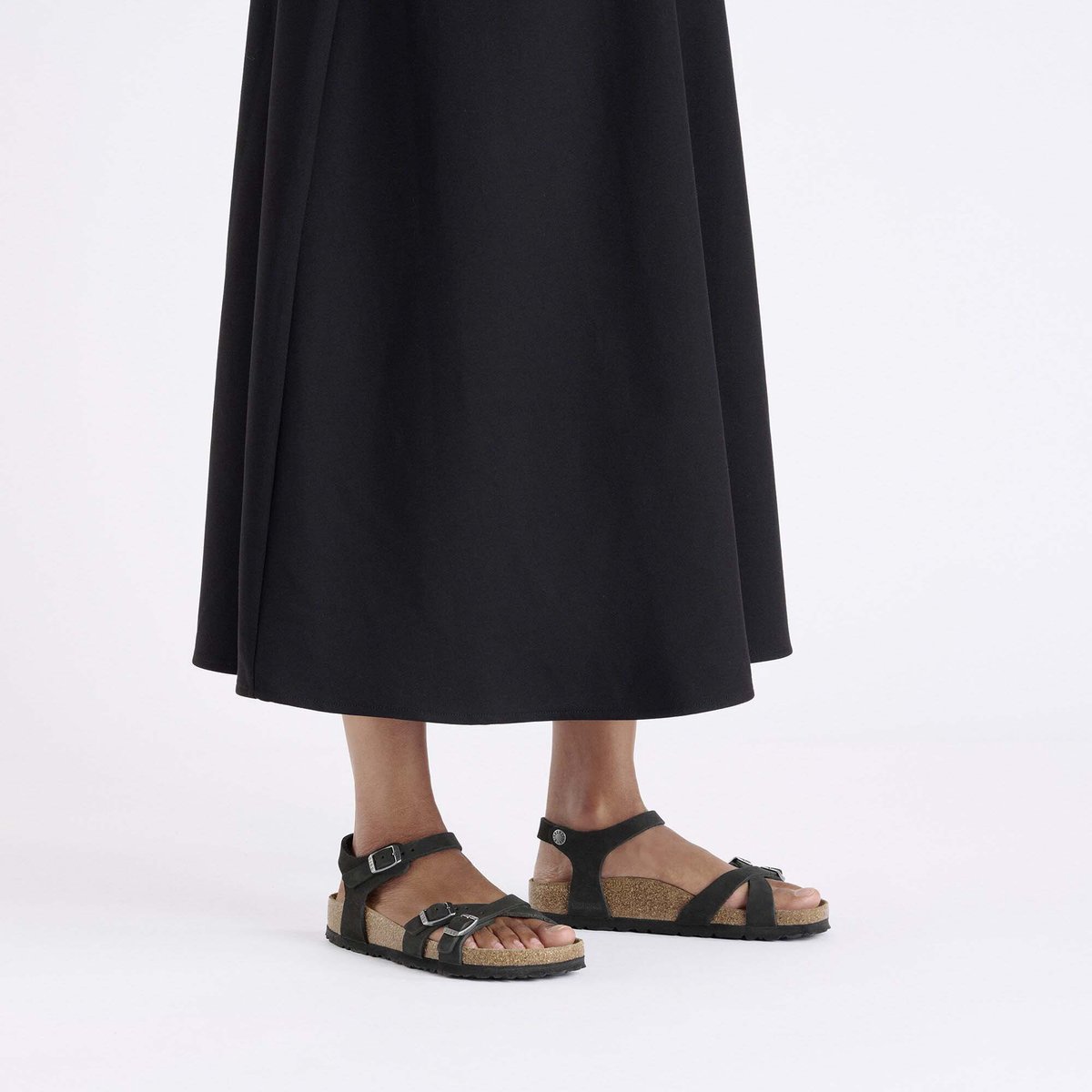 Birkenstock Sandaal Kumba Sfb Nubuckleer Fashion Wear Vrouwen Zwart