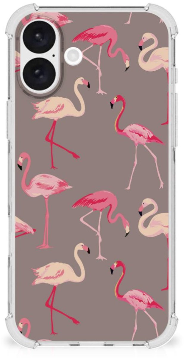 iPhone 16 Plus Case Anti-shock Flamingo
