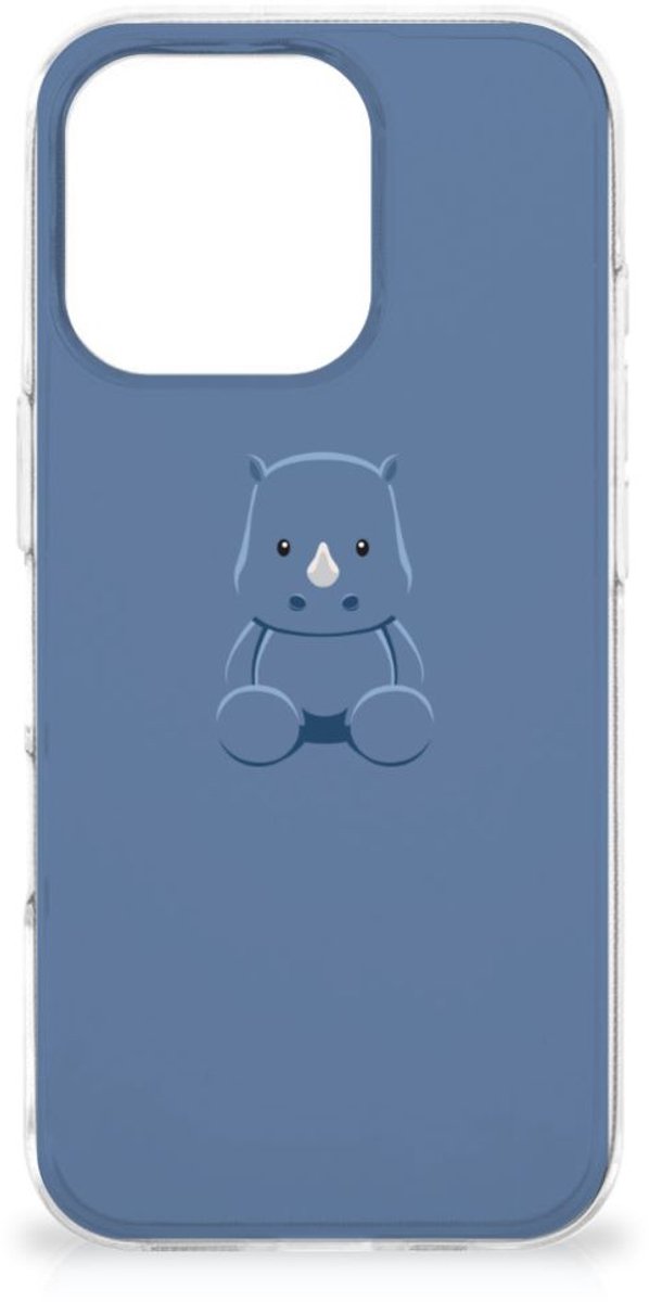 iPhone 16 Pro Max Telefoonhoesje met Naam Baby Rhino