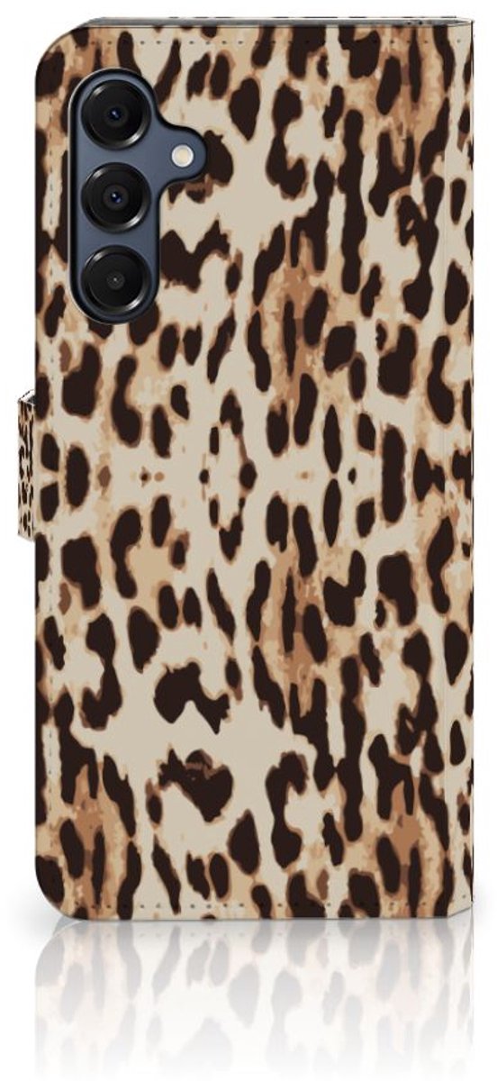 Samsung Galaxy A16 4G/5G Telefoonhoesje met Pasjes Leopard