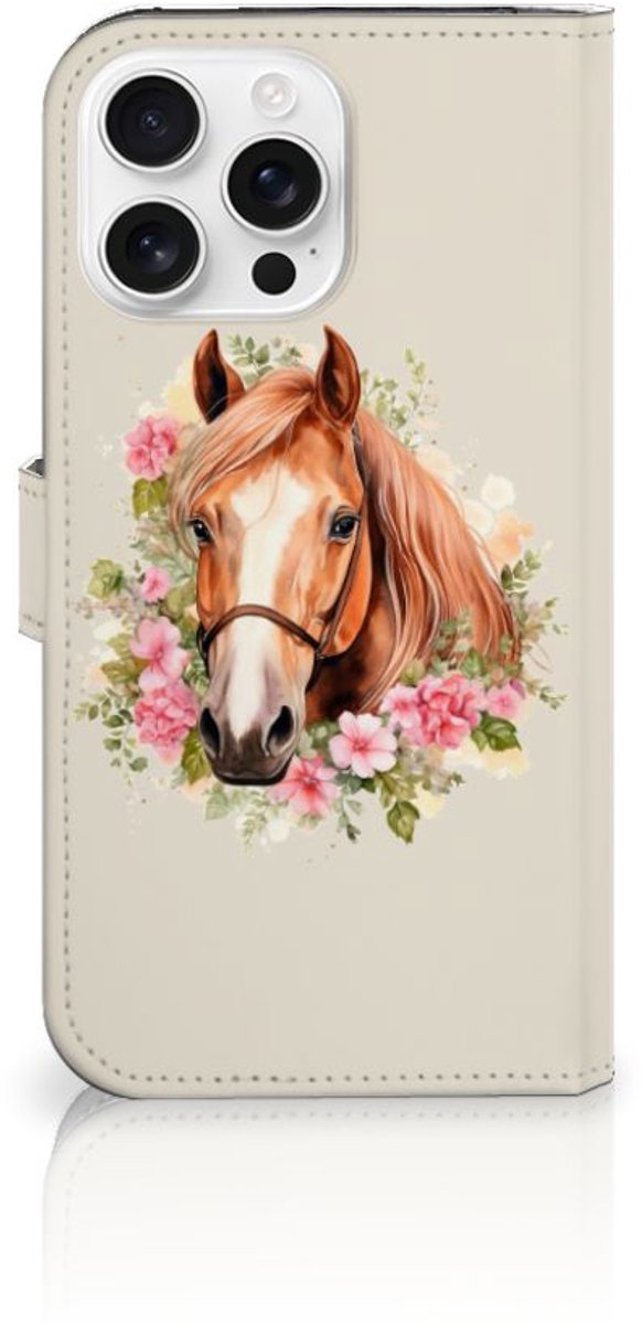 Telefoonhoesje met Pasjes voor iPhone 16 Pro Max Paard