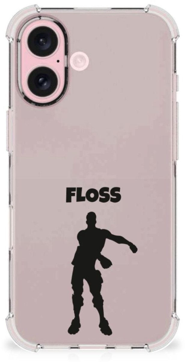 iPhone 16 Stevig Bumper Hoesje Floss