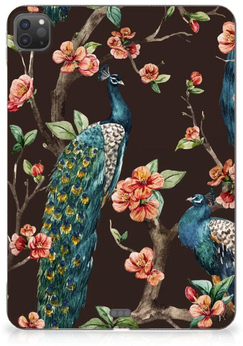 iPad Pro 11 (2024) Back Case Pauw met Bloemen