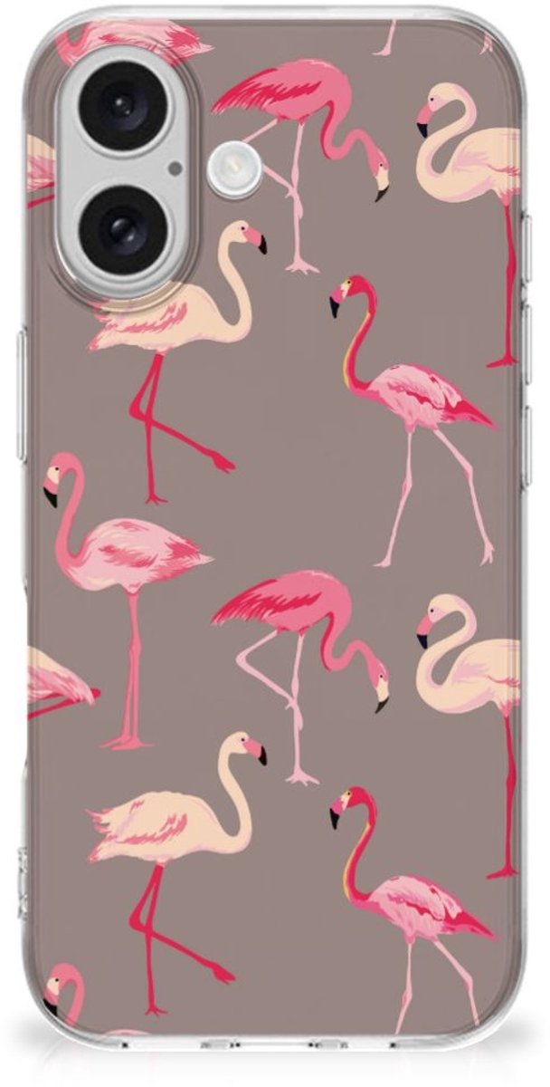 iPhone 16 TPU Hoesje Flamingo