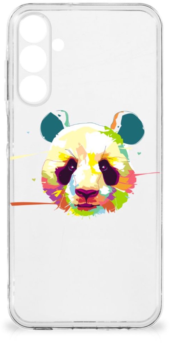 Samsung Galaxy A16 Telefoonhoesje met Naam Panda Color