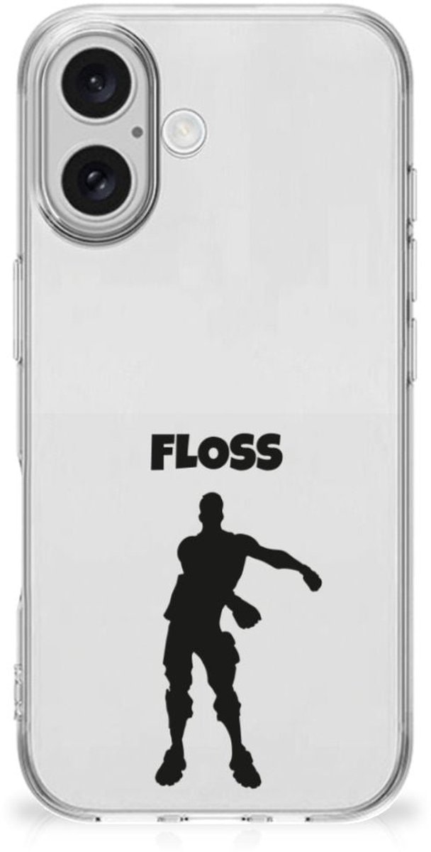 iPhone 16 Telefoonhoesje met Naam Floss
