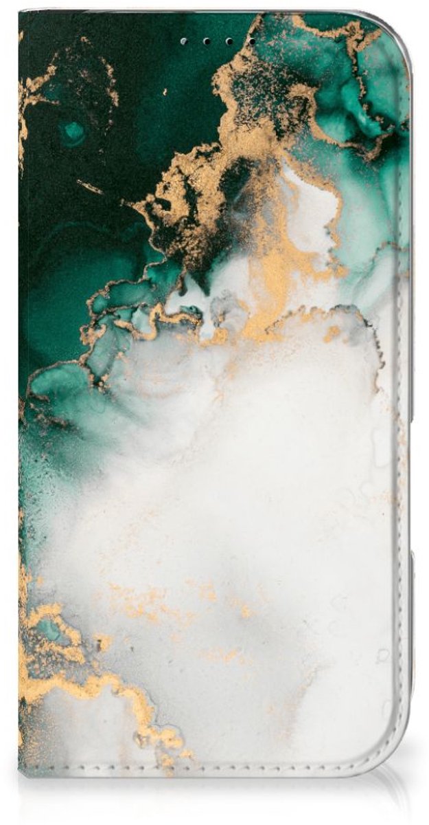 Standcase voor iPhone 16 Marmer Groen