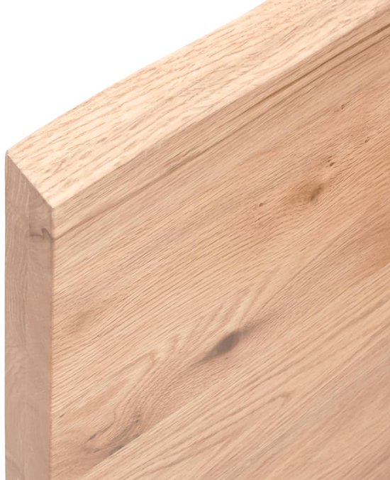 Tafelblad Eiken 50cm kopen | Behandeld en direct klaar voor gebruik