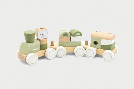 VIGA PolarB houten trein groen van Viga — afbeelding 2