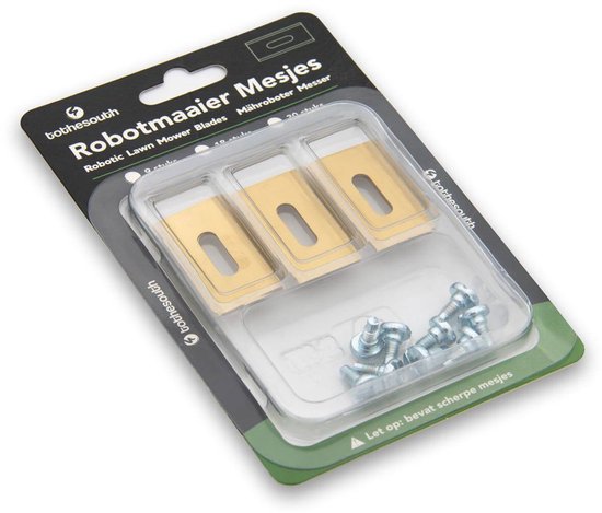 To the South® Titanium Endurance Mesjes geschikt voor Powerplus Robotmaaiers - 18 stuks van To the South — afbeelding 3