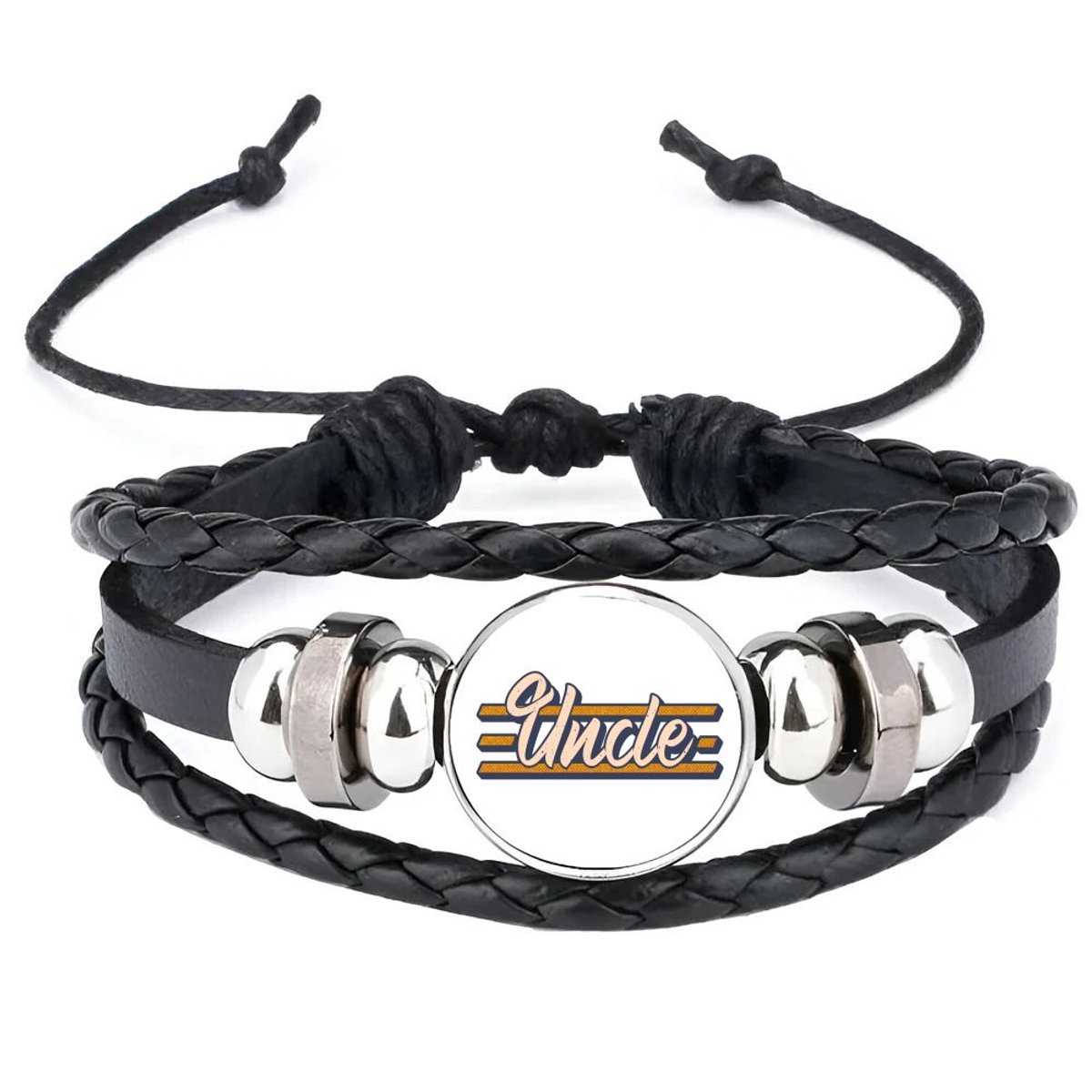 Akyol - uncle armband zwart - Oom - oom - verjaardag - cadeautje - kado - geschenk