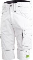 Short de travail TMG KULT WORKER pour homme, Wit - Passepoil réfléchissant - Ceinture élastiquée - Design ergonomique