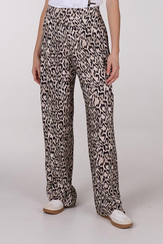 Ecru ALIX THE LABEL Wijde broek LADIES WOVEN SATIN PANTS Ecru ALIX THE LABEL Wijde broek LADIES WOVEN SATIN PANTS