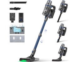 Olvy Steelstofzuiger Draadloos - Met Dweilfunctie - 5 Zuigniveaus - Vacuum Cleaner - Draadloze Snoerloze Stofzuiger - Zonder Zak - Op Accu - 350W - 35Kpa - Kruimeldief Olvy Steelstofzuiger Draadloos - Met Dweilfunctie - 5 Zuigniveaus - Vacuum Cleaner - Draadloze Snoerloze Stofzuiger - Zonder Zak - Op Accu - 350W - 35Kpa - Kruimeldief