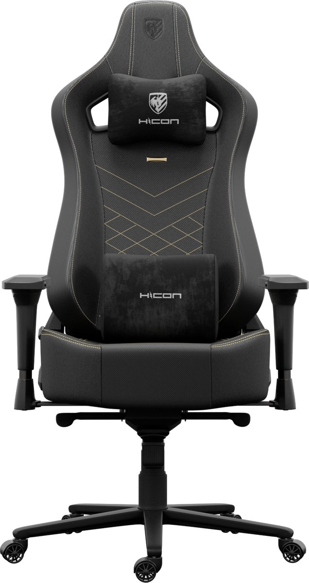 HICON Chairs - Legend Serie - Fascino Bureaustoel – Ergonomische Bureaustoel voor Volwassenen met Luxe Design voor Comfort en Ondersteuning - Zwart - HICON - €199,49