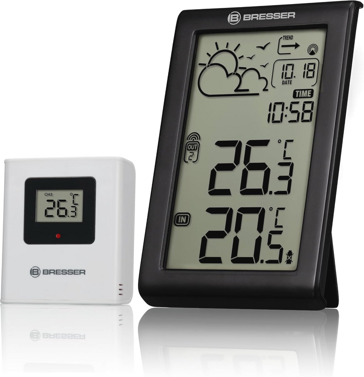 Draadloos Weerstation met Buitensensor, Digitale Thermometer en Weersvoorspelling