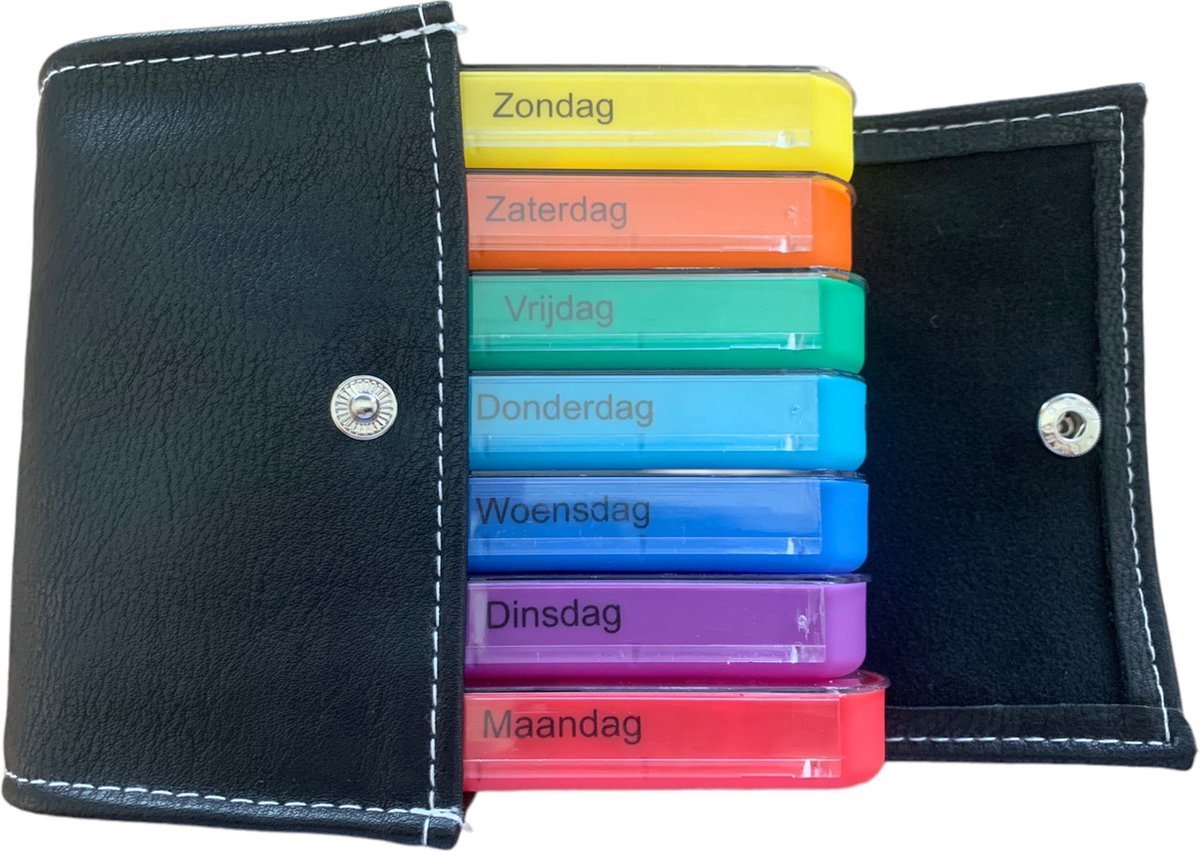 Goedkoopste Pillendoos - 7 dagen - 4 vakken - Pillendoosje - Etui