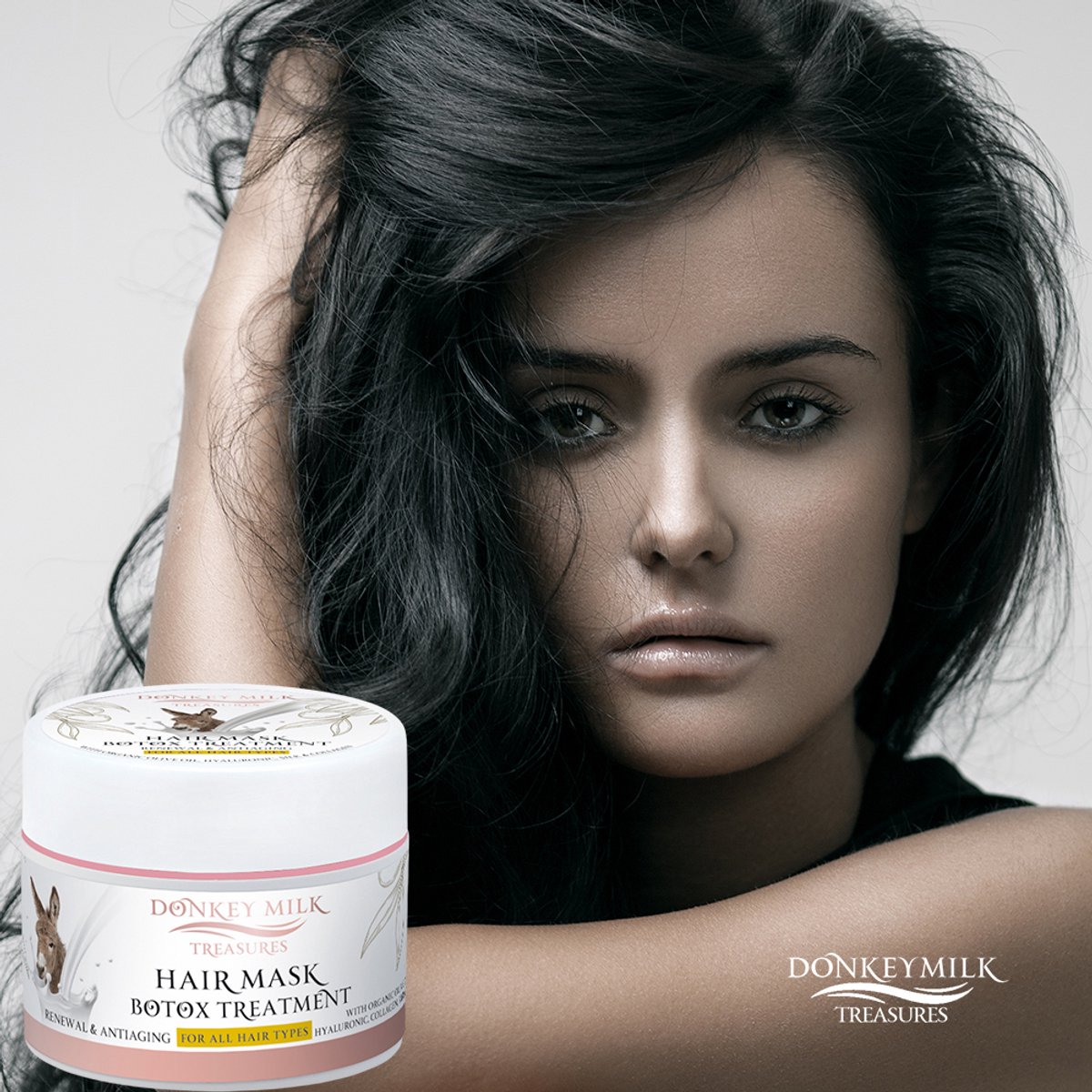 Pharmaid Donkey Milk Treasures Hair Mask Botox Treatment – Intensieve Haarvernieuwing & Anti-Aging Verzorging (200ml)