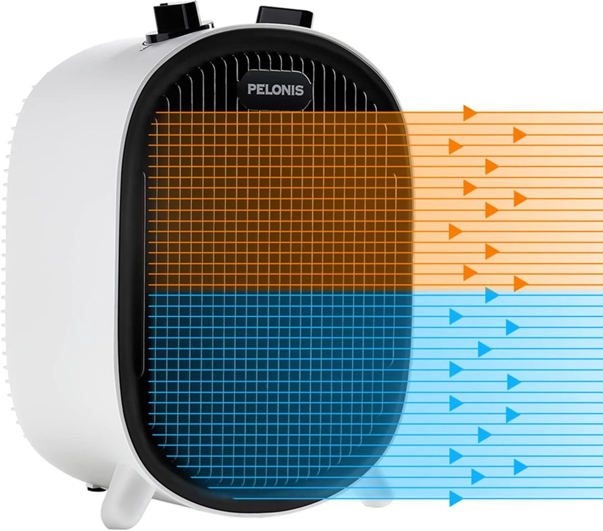 Energiebesparende Ventilatorkachel met Thermostaat - 2-in-1 Verwarming en Ventilator voor Kantoor en Thuis