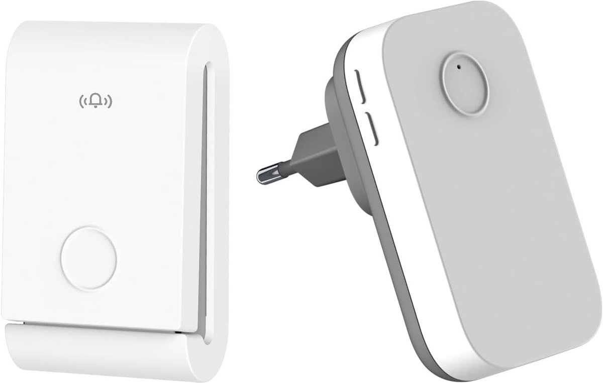 Draadloze Deurbel met 150 Meter Bereik en Zelfgenererende Schakelaar - Waterdichte Elektronische Bel