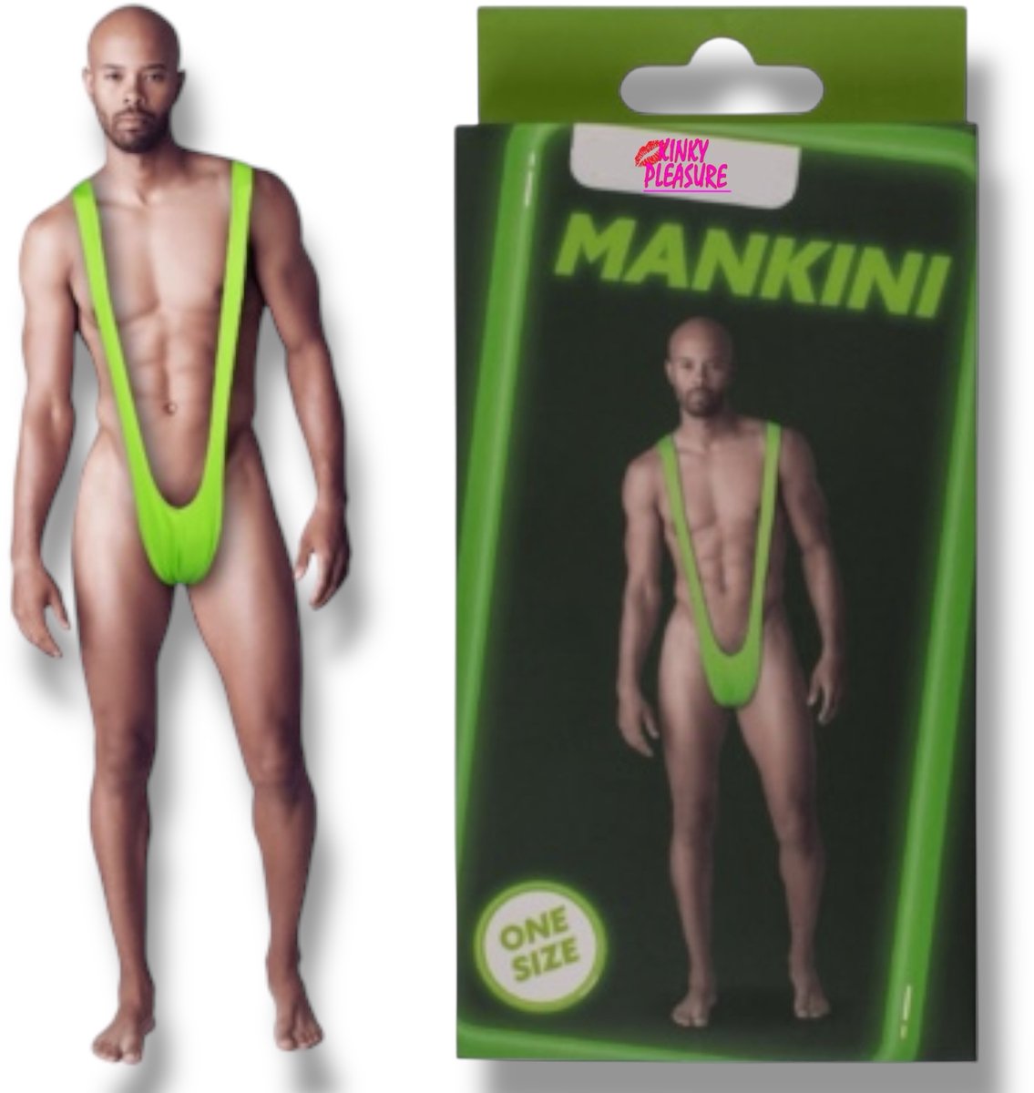 Mankini Groen – One Size | Hilarisch & Sexy Kostuum