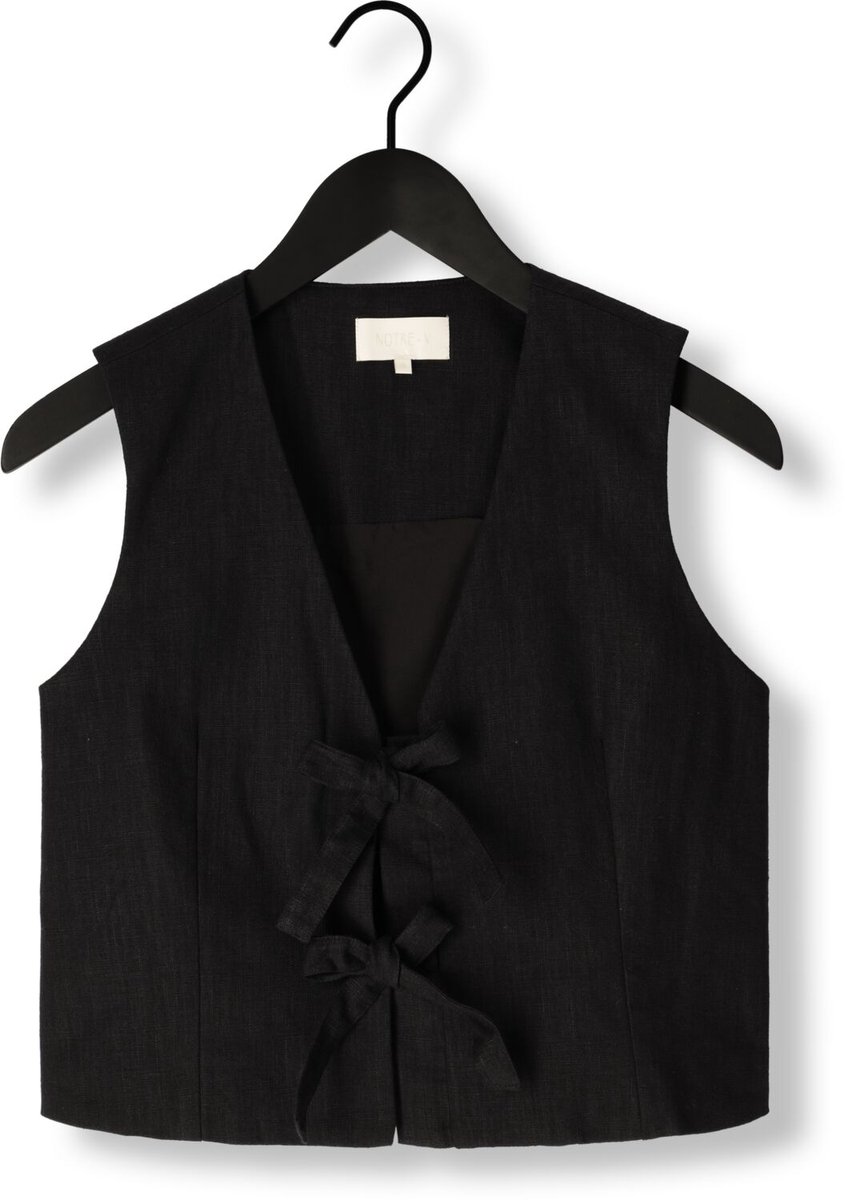 Notre-V Nv-freida Tops & T-shirts Dames - Shirt - Zwart - Maat XXL