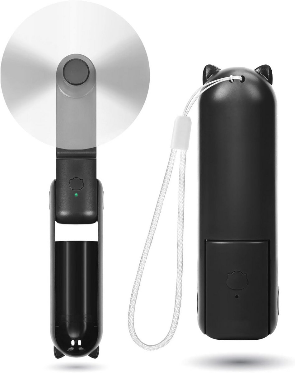 Mini handventilator - Draagbare oplaadbare ventilator met 3 snelheden, stil en lang gebruik voor reizen en outdoor