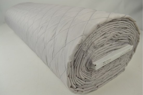 10 mètres de tissu de doublure matelassé - Gris argenté - 150 cm de large