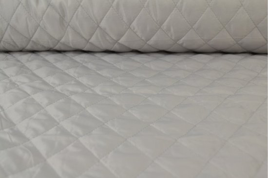 10 mètres de tissu de doublure matelassé - Gris argenté - 150 cm de large