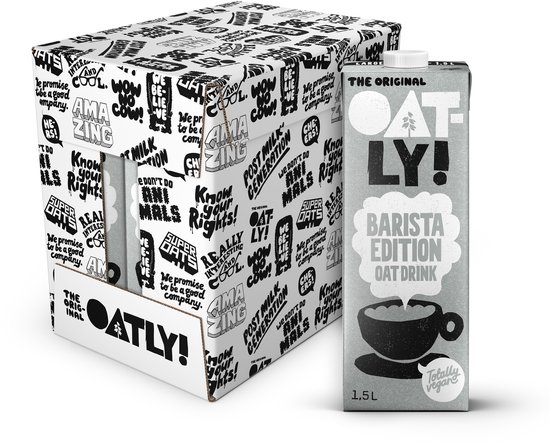 Oatly Haver Barista Edition - 6 stuks - (9L) - Houdbare plantaardige melk - Barista 1,5L - Voordeelverpakking