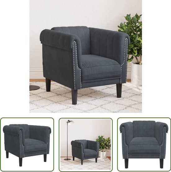 Fauteuil Crème 62x79x79 cm Velours
