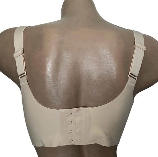 Soutien-gorge Comfort - Soutien-gorge - LDM066 Sans couture avec fermeture XL/ XXL (40-42) beige