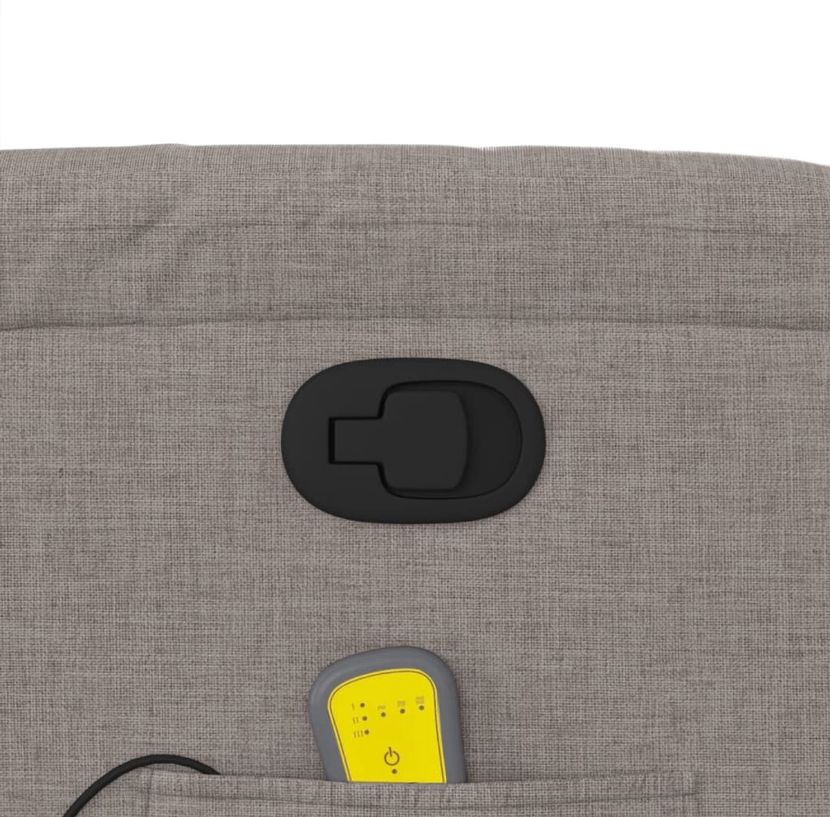 vidaXL Verstelbare Massagestoel Taupe - 6-punts Massage - afbeelding 2