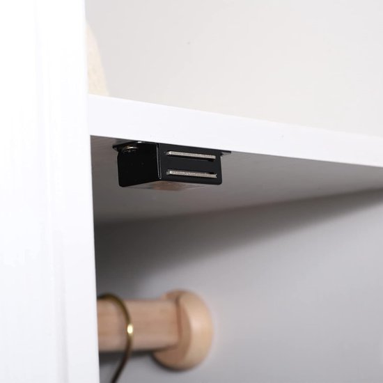Lockimo Magneetsnapper, deurmagneet, kastdeur, magneetsluiting, kast, magneet, deursluiter, magneetkastdeur voor kastdeuren, meubels, laden en balkondeur (zwart, 4 stuks
