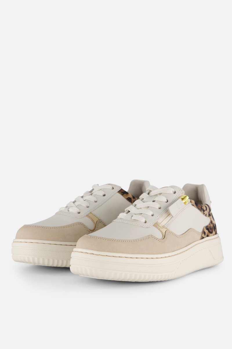 Gabor Leopard Sneakers wit Imitatieleer - Dames
