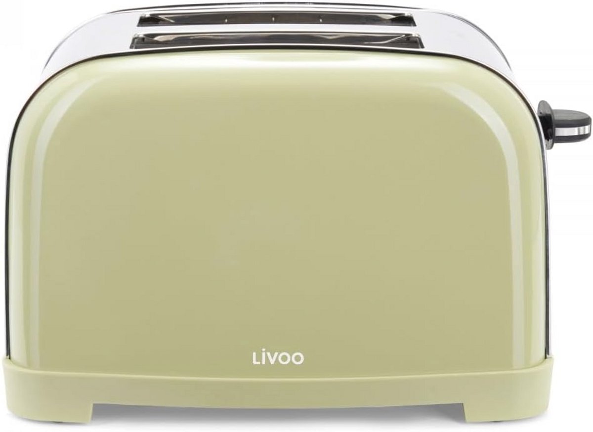 Broodrooster met 2 Sleuven - 3 cm Brede Sleuf, 750-850 W, 3 Functies, Instelbare Thermostaat (7 standen)
