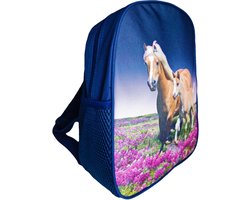 School rugzak paard rugtas horse paarden kind Navy blauw peuter Tas Heel mooi en goede kwaliteit!