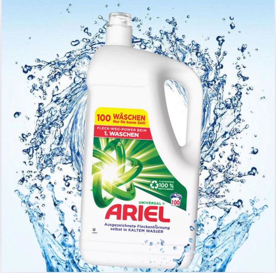 Ariel vloeibaar wasmiddel Actilift, voor witte was, 90 wasbeurten, flacon van 4,95 liter