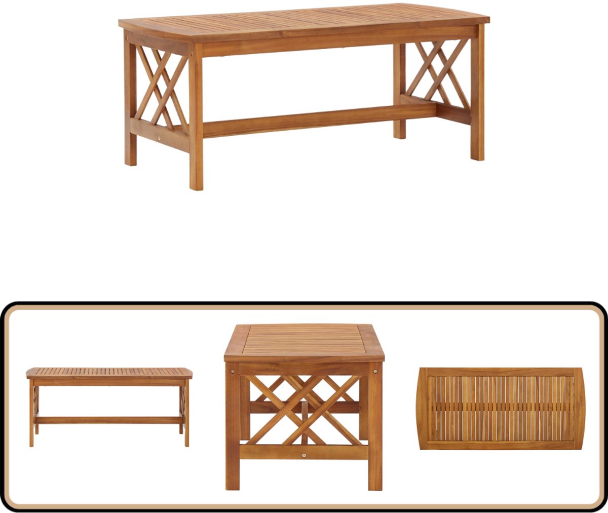Tuintafel inklapbaar 79x72x70 cm kunststof antraciet