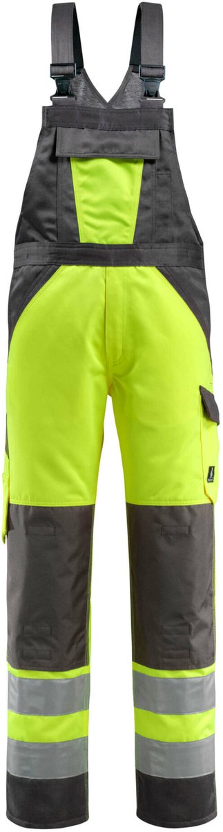 Mascot Safe Light Amerikaanse overall met kniezakken 15969-948 - hi-vis geel/donkerantraciet - C50 - 82